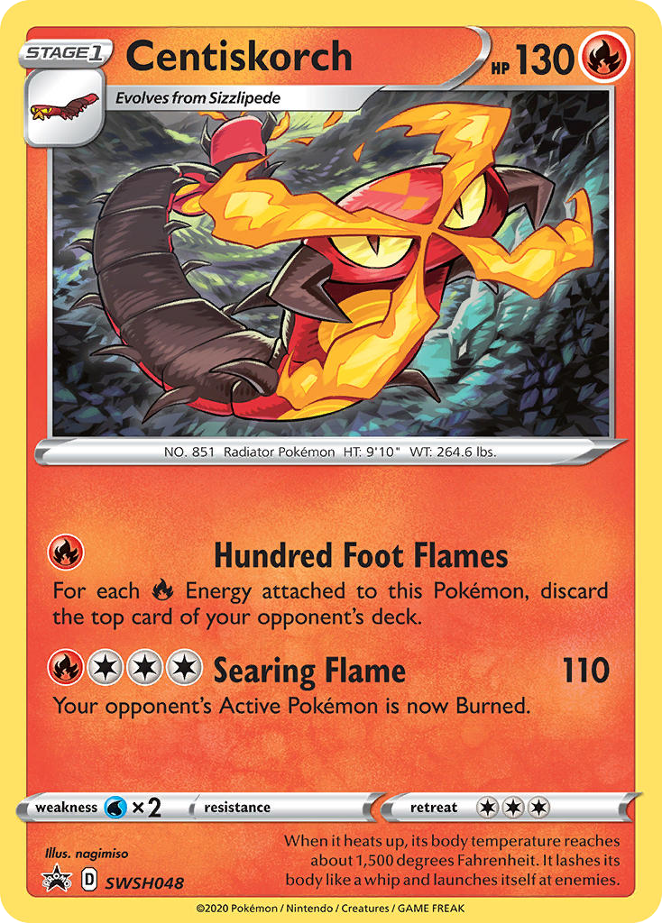 Centiskorch — illustrated card