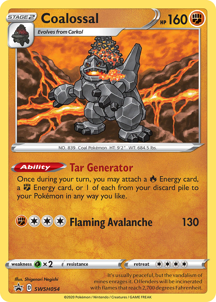 Coalossal — illustrated card