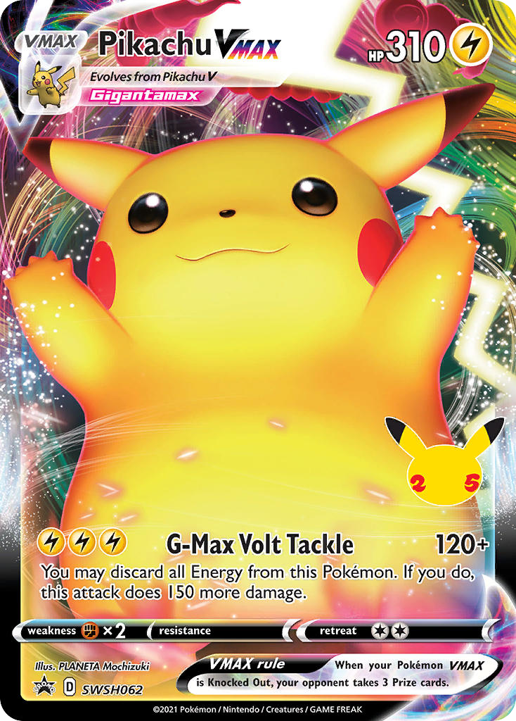 Pikachu VMAX — illustrated card