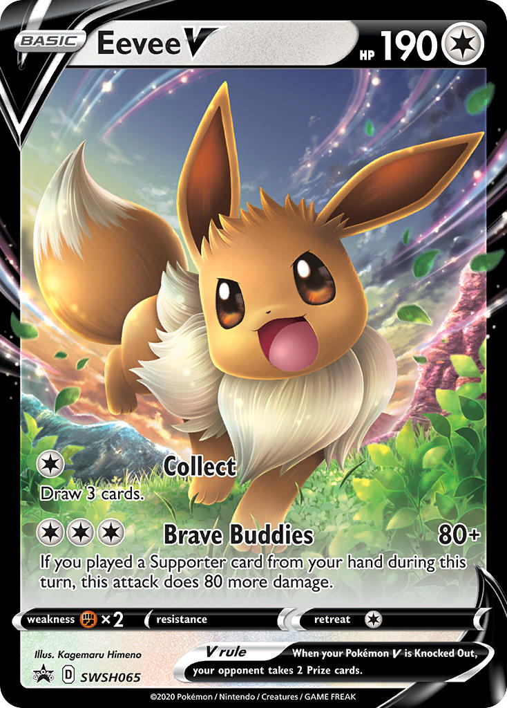 Eevee V — illustrated card