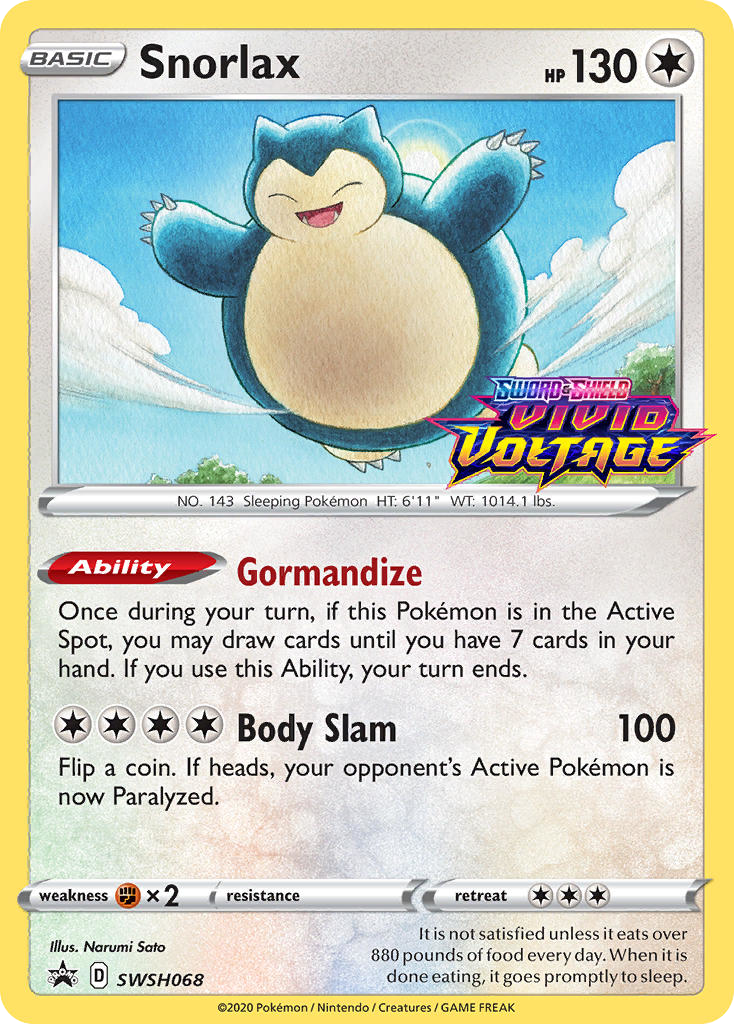 Snorlax — illustrated card