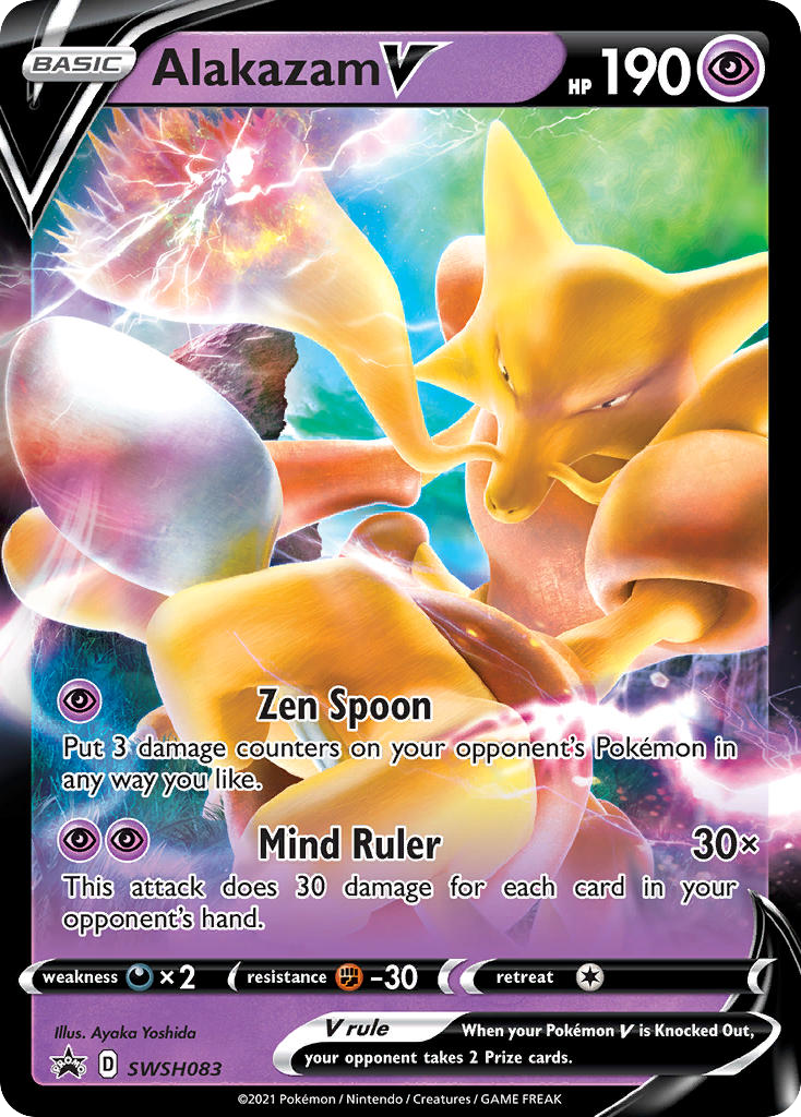 Alakazam V — illustrated card