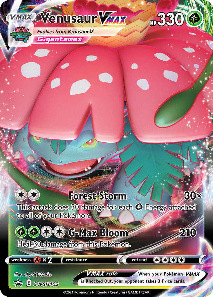 Venusaur VMAX — illustrated card