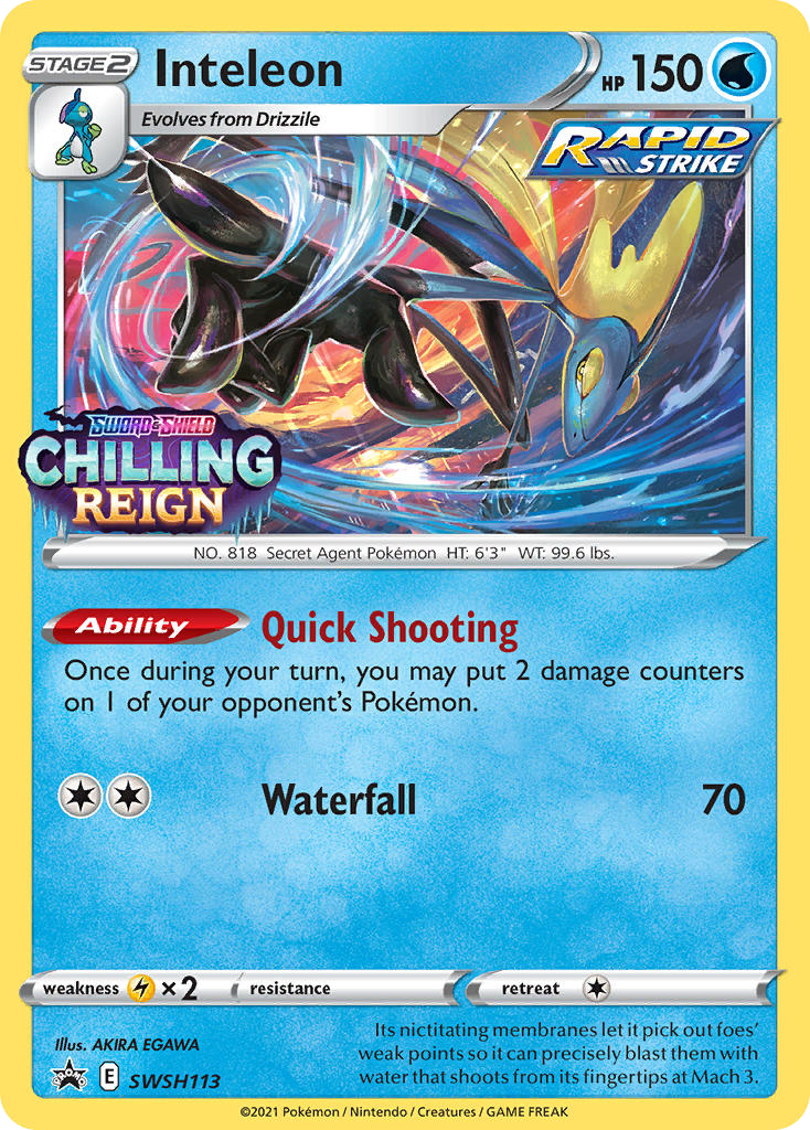 Inteleon — illustrated card