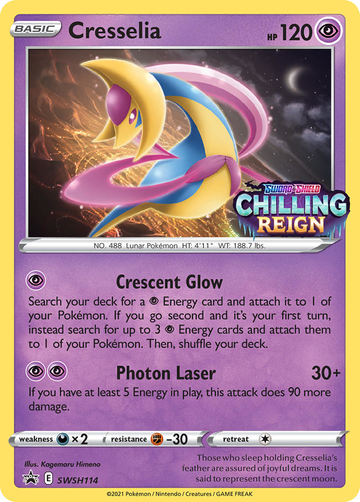 Cresselia — illustrated card