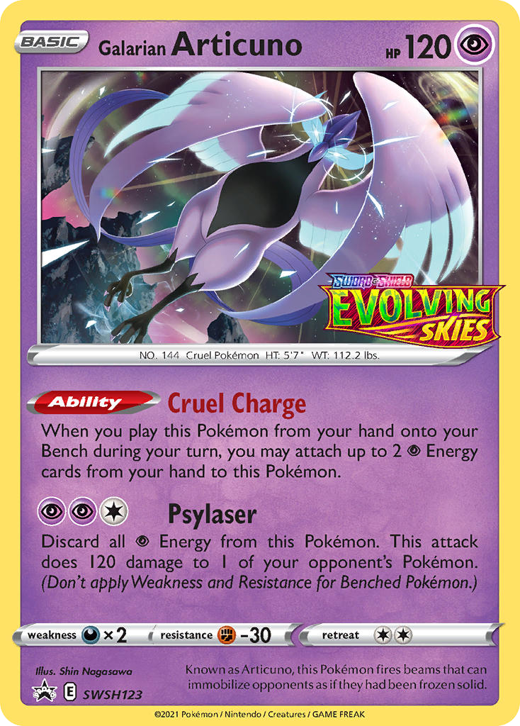 Galarian Articuno — illustrated card