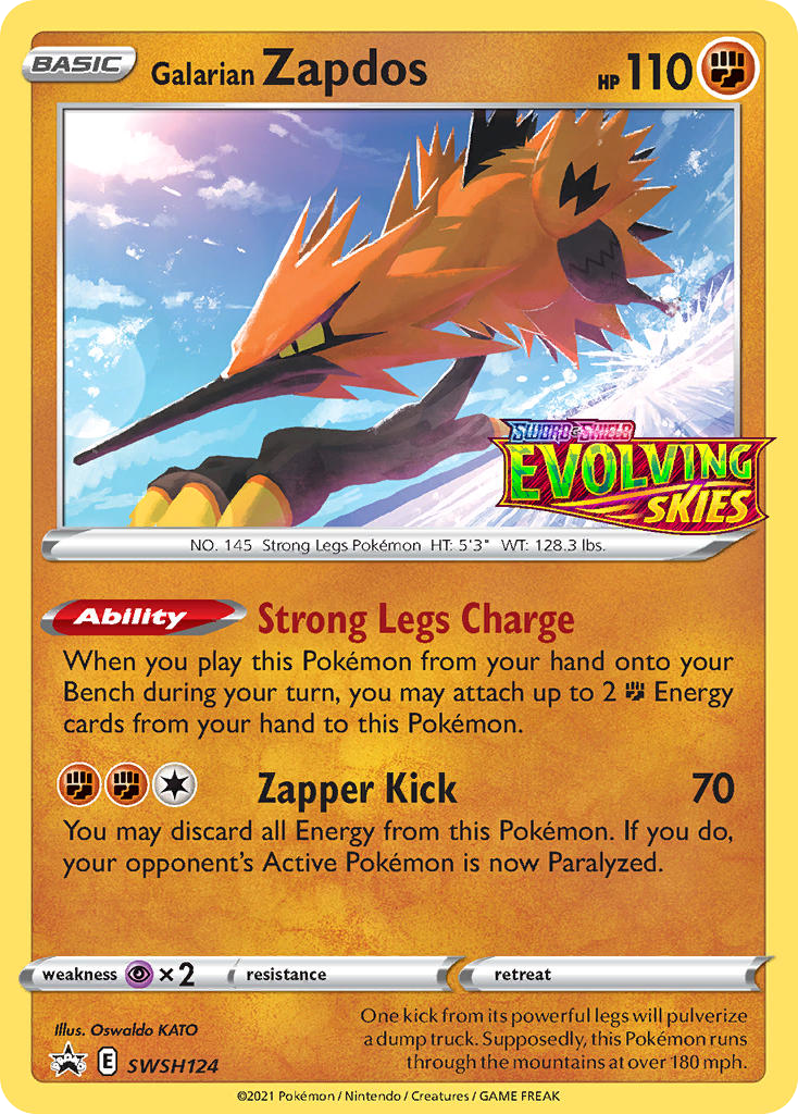 Galarian Zapdos — illustrated card