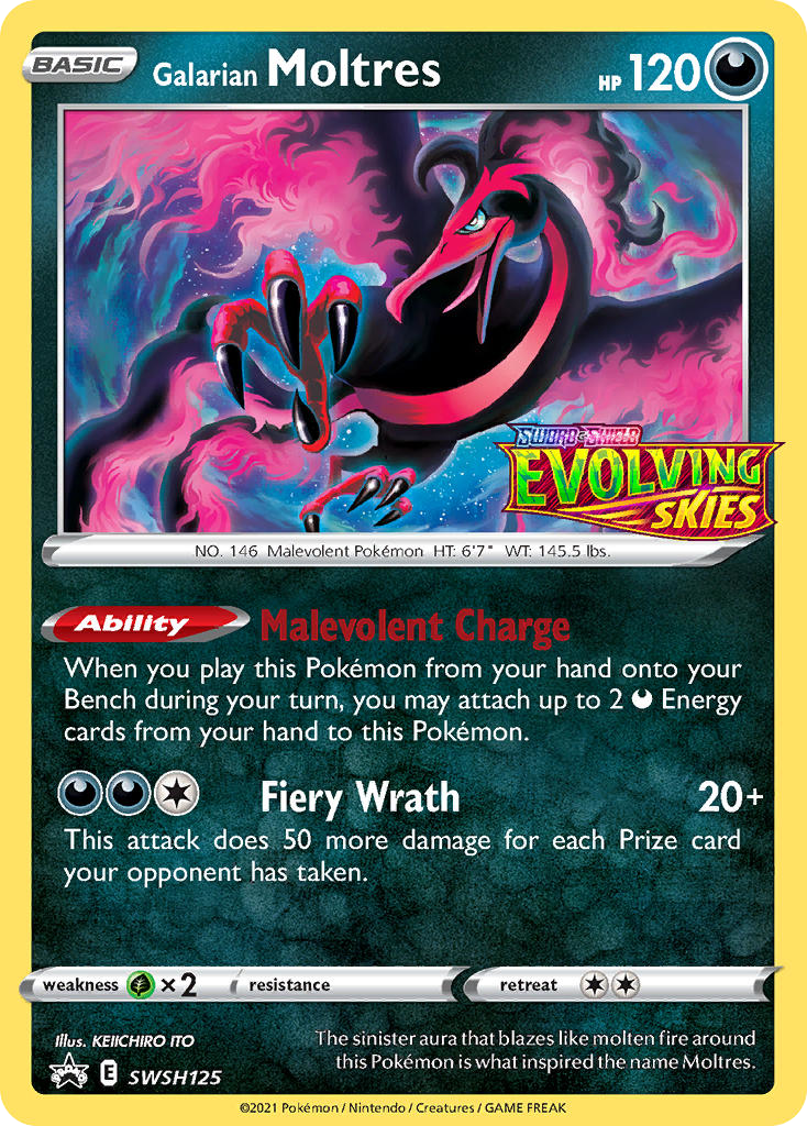 Galarian Moltres — illustrated card