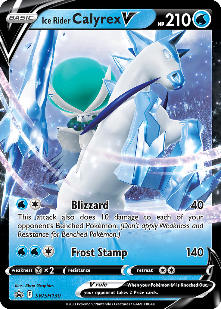 Ice Rider Calyrex V — illustrated card