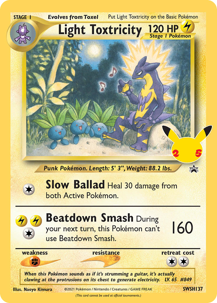 Light Toxtricity — illustrated card