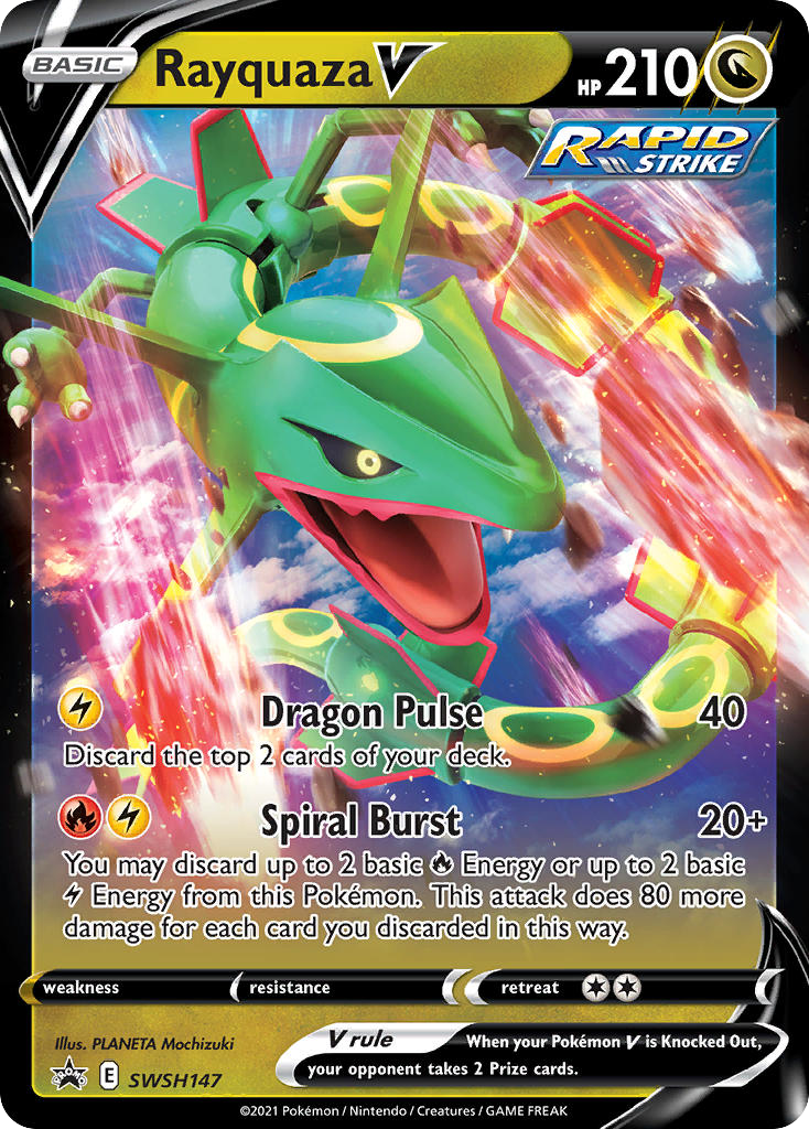 Rayquaza V — illustrated card