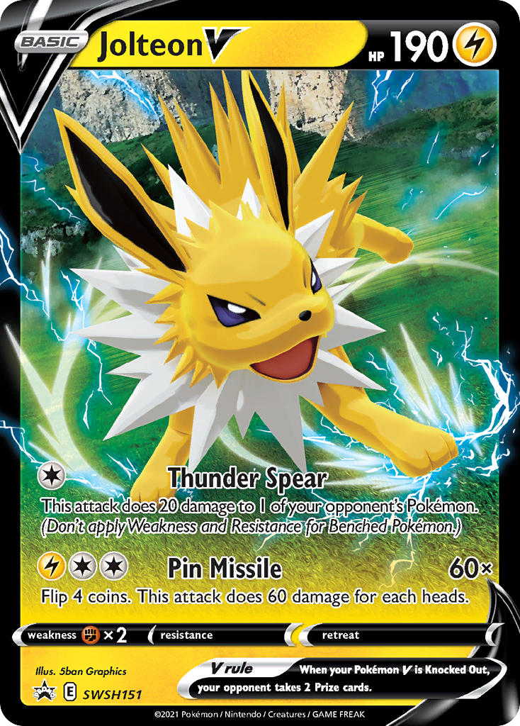 Jolteon V — illustrated card