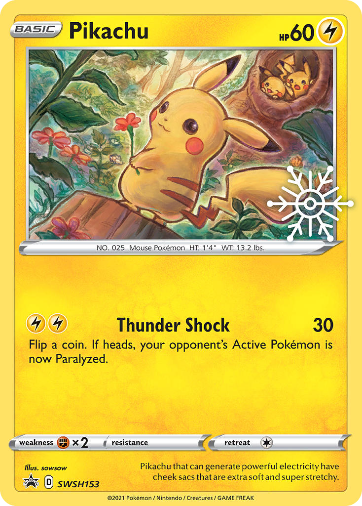 Pikachu — illustrated card
