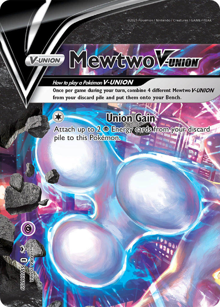 Mewtwo V-UNION — illustrated card