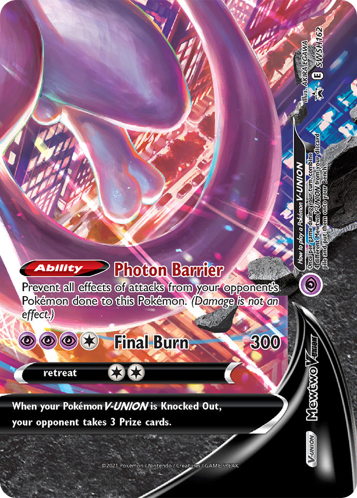 Mewtwo V-UNION — illustrated card