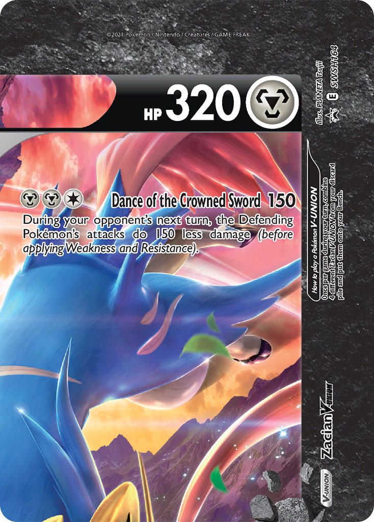 Zacian V-UNION — illustrated card