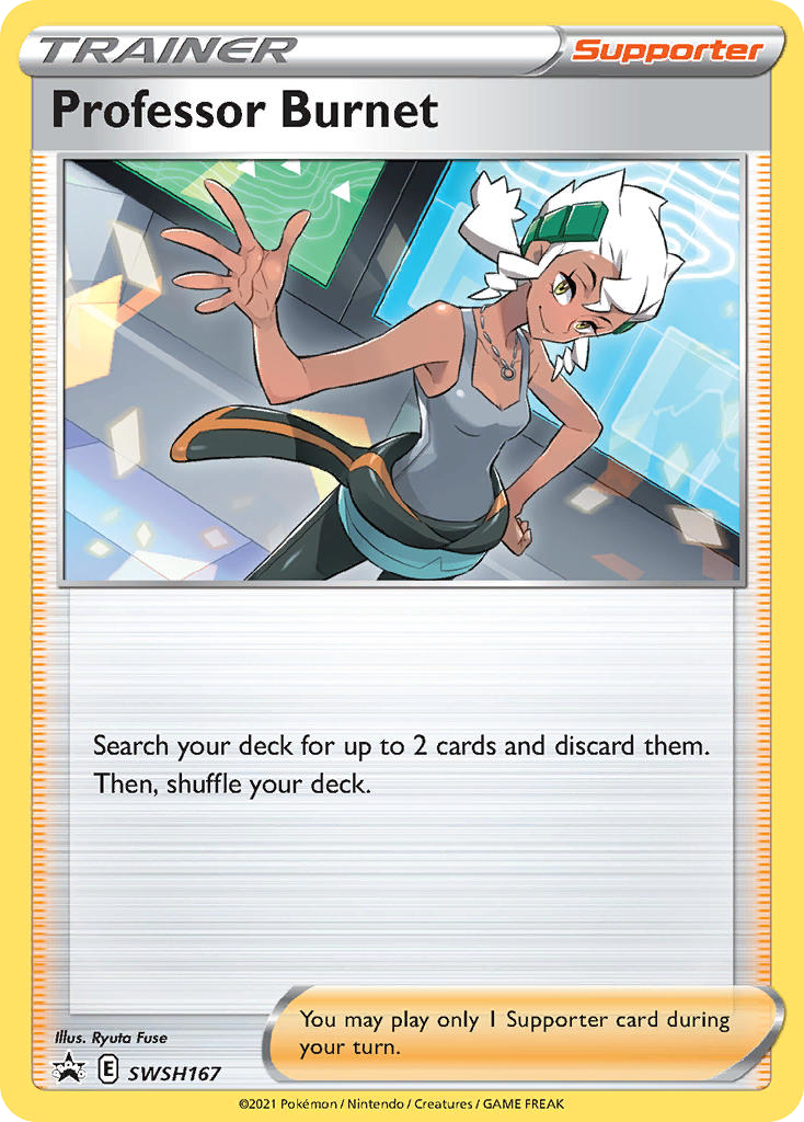 Professor Burnet — illustrated card