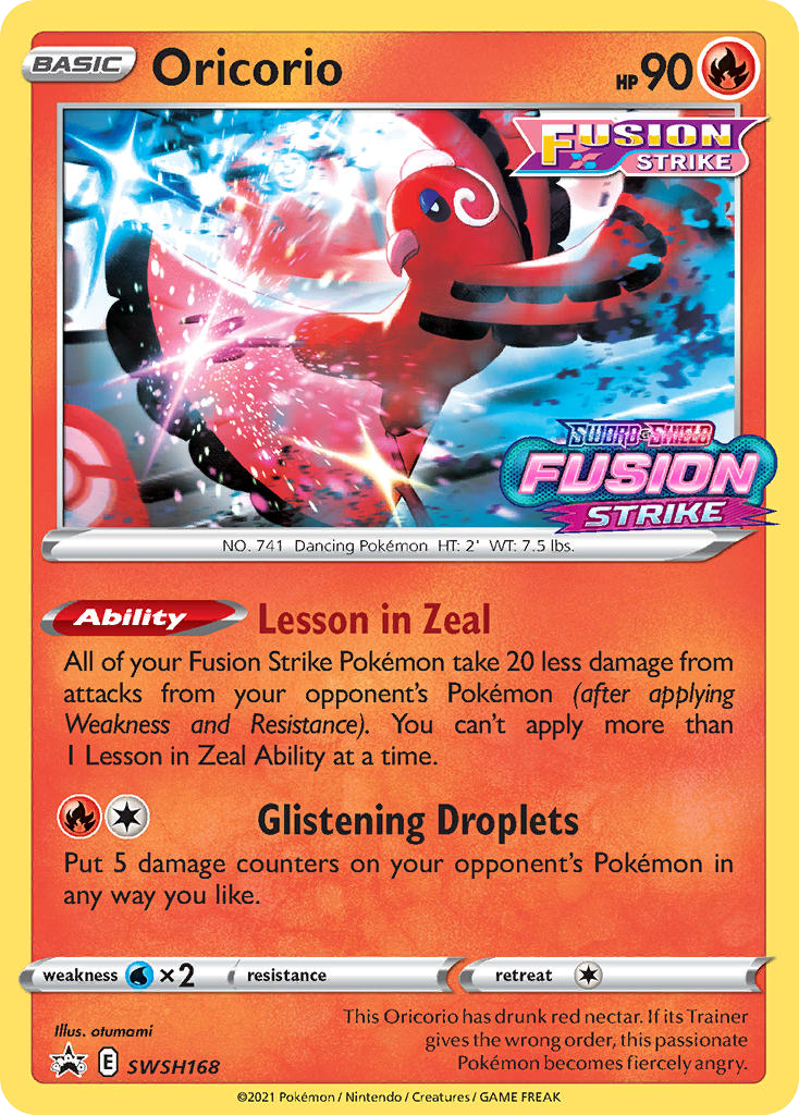 Oricorio — illustrated card