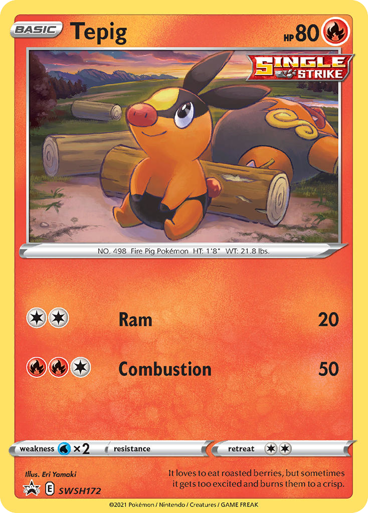 Tepig — illustrated card