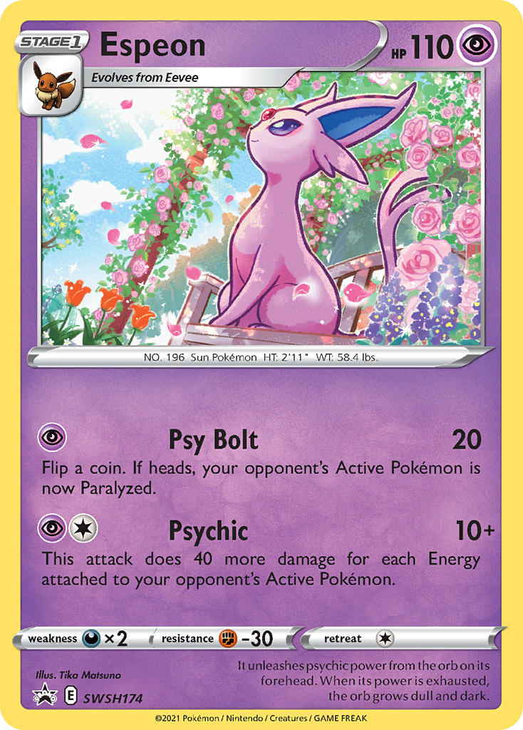 Espeon — illustrated card