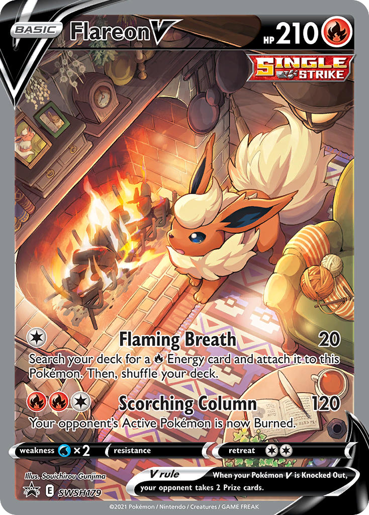 Flareon V — illustrated card