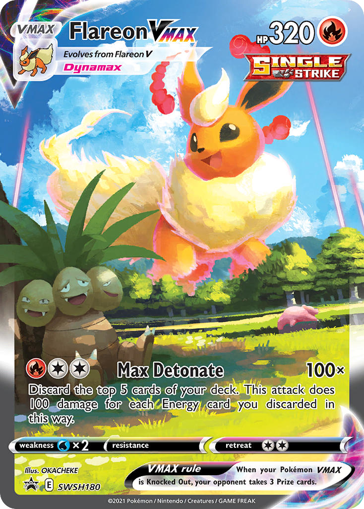 Flareon VMAX — illustrated card