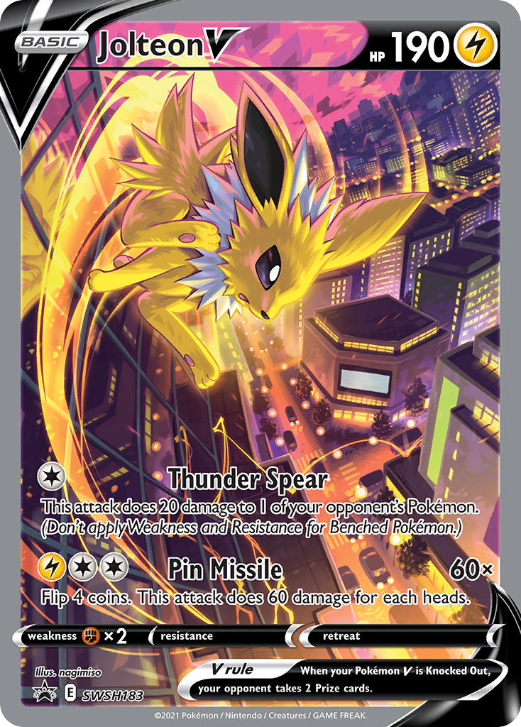 Jolteon V — illustrated card