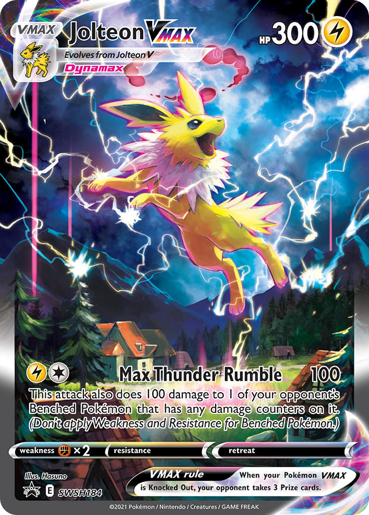 Jolteon VMAX — illustrated card