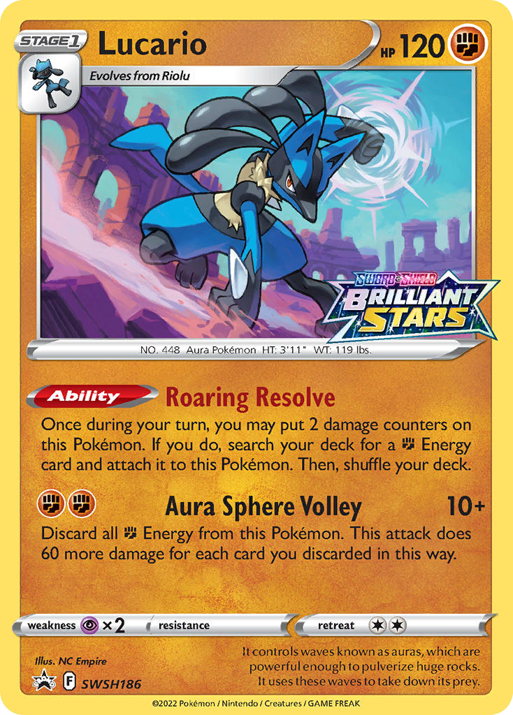 Lucario — illustrated card