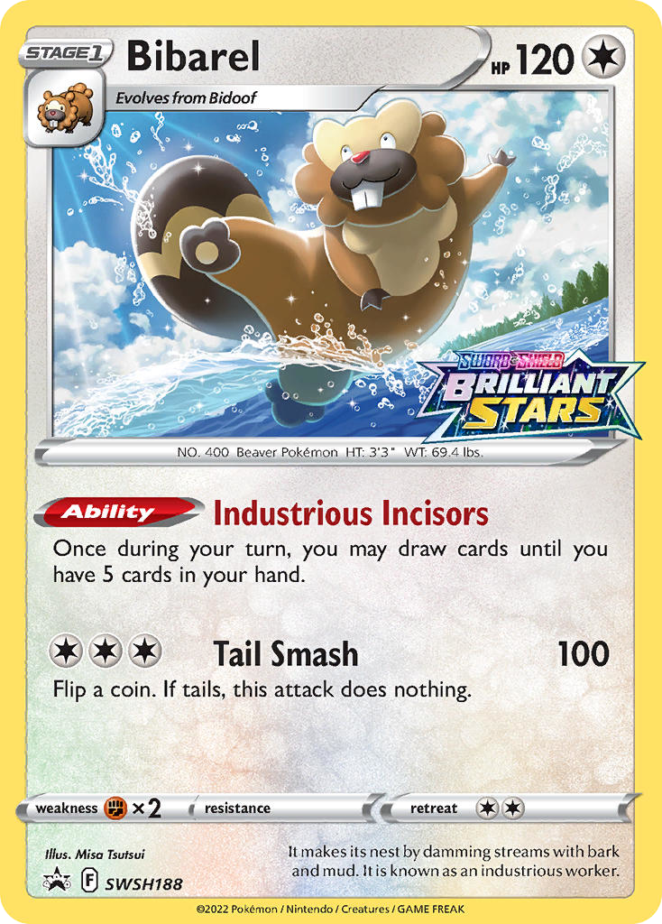 Bibarel — illustrated card
