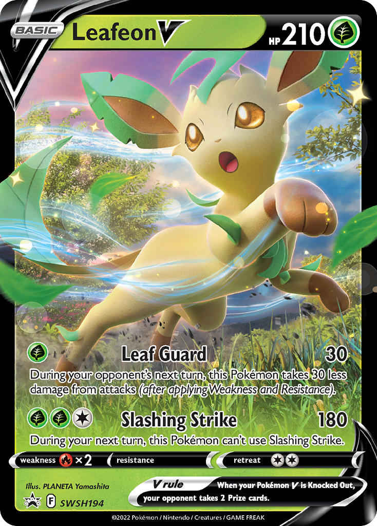 Leafeon V — illustrated card