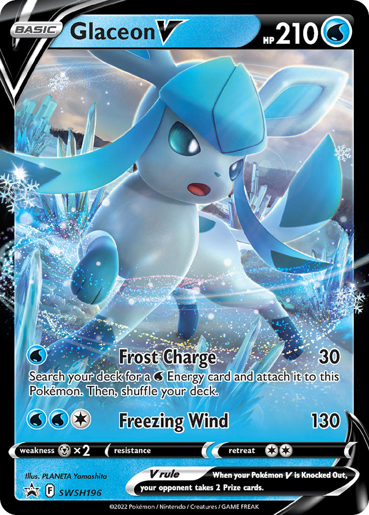 Glaceon V — illustrated card