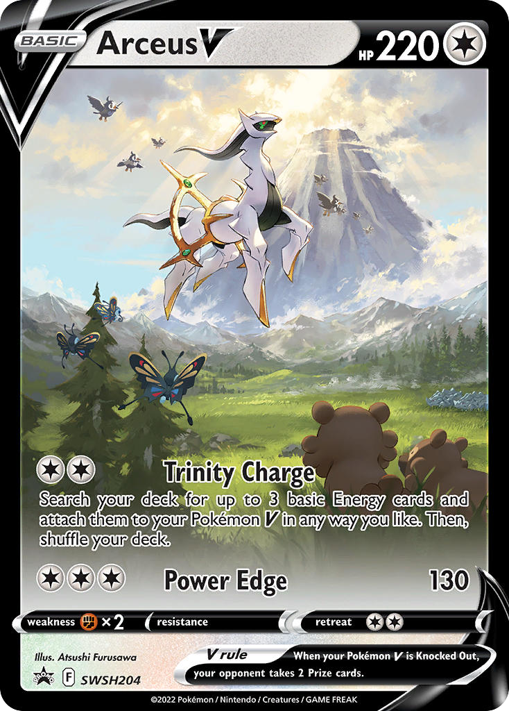 Arceus V — illustrated card