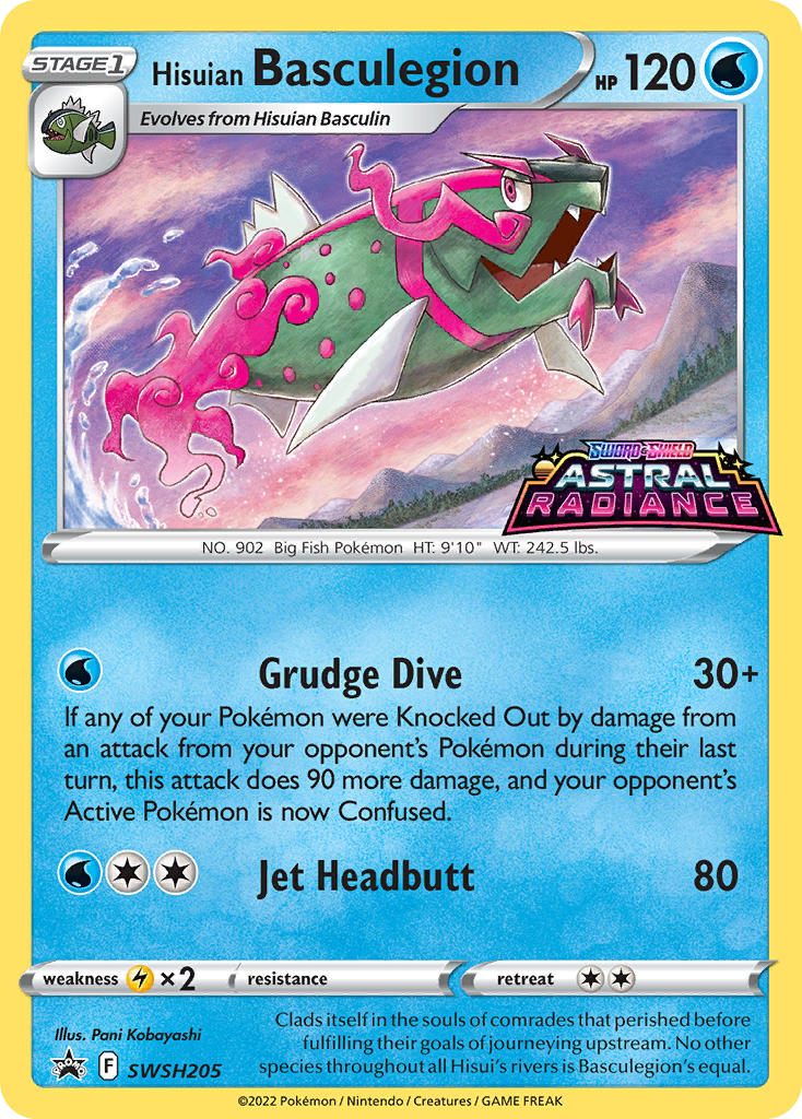 Hisuian Basculegion — illustrated card