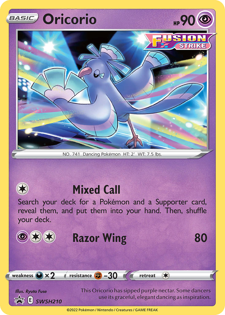 Oricorio — illustrated card