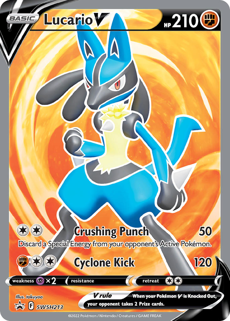 Lucario V — illustrated card