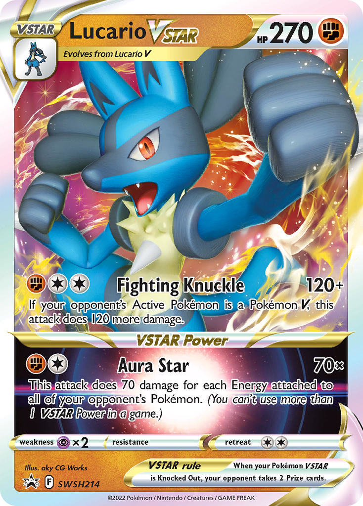 Lucario VSTAR — illustrated card