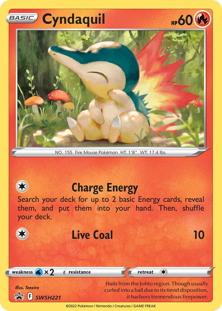 Cyndaquil — illustrated card