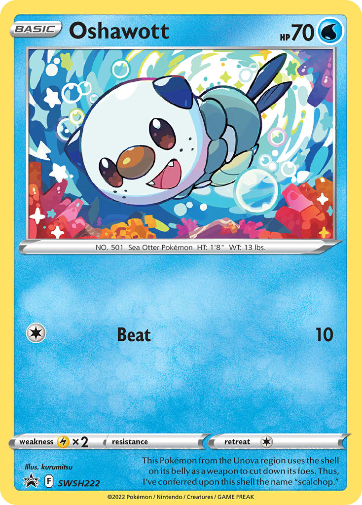 Oshawott — illustrated card