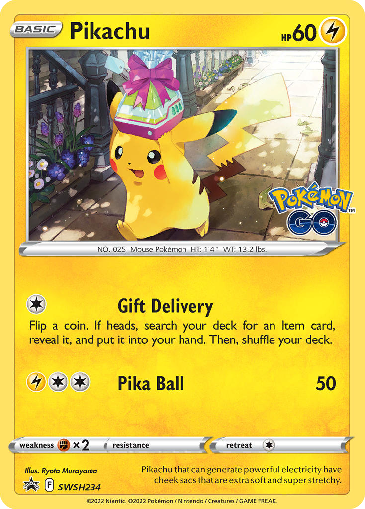 Pikachu — illustrated card