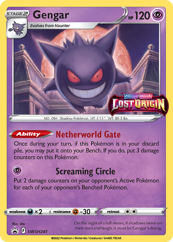 Gengar — illustrated card