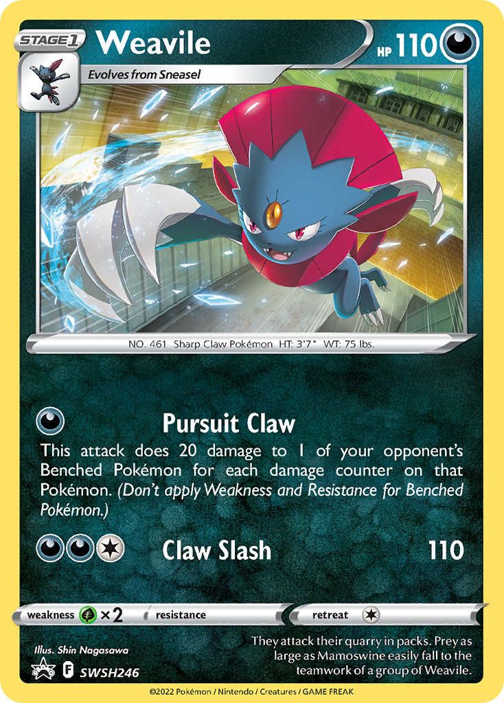 Weavile — illustrated card