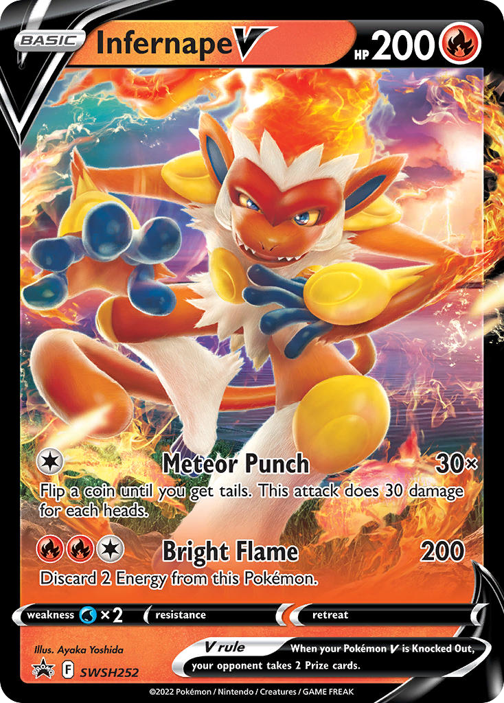 Infernape V — illustrated card