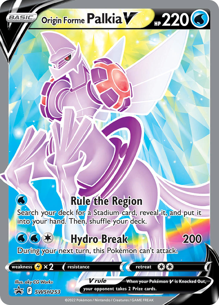 Origin Forme Palkia V — illustrated card