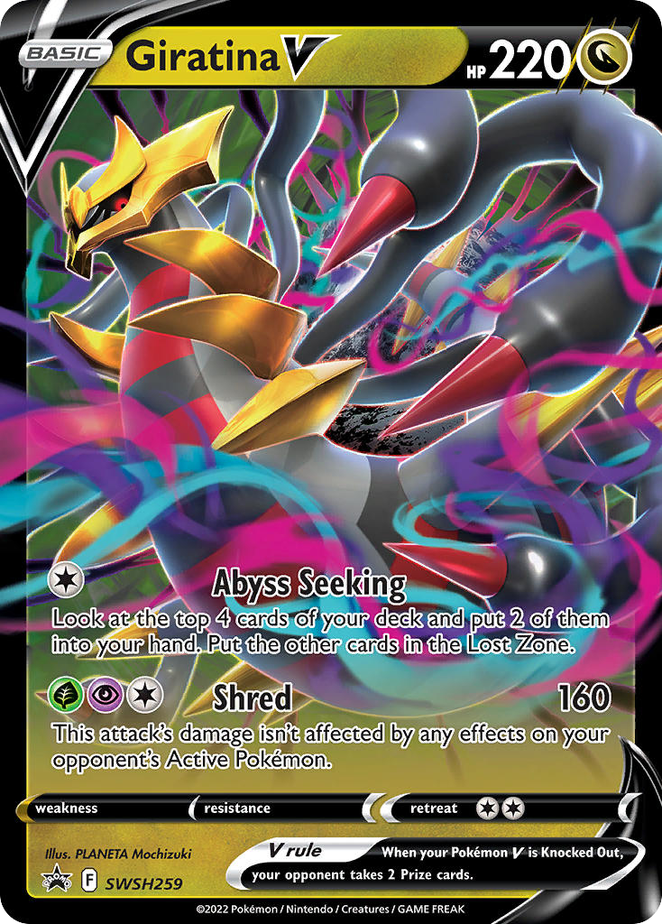 Giratina V — illustrated card