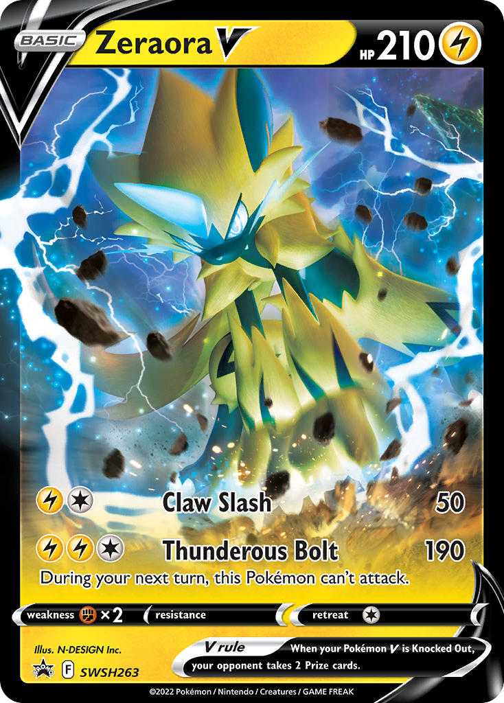 Zeraora V — illustrated card