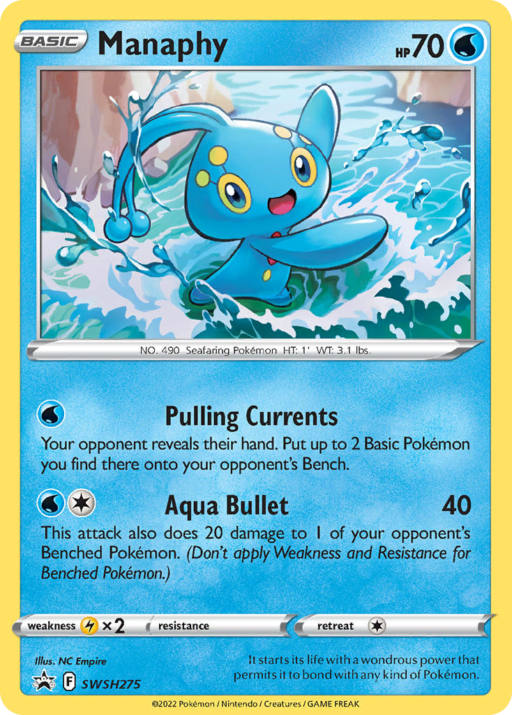 Manaphy — illustrated card