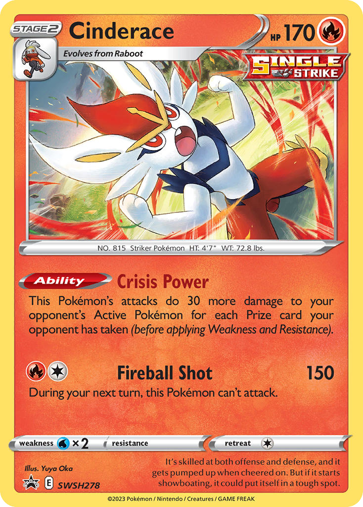 Cinderace — illustrated card