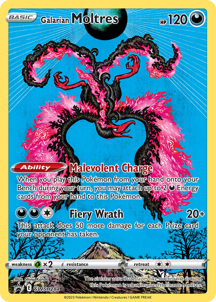 Galarian Moltres — illustrated card