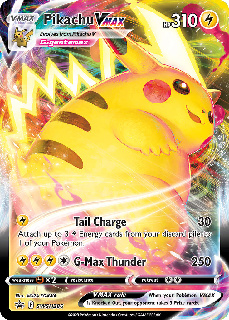 Pikachu VMAX — illustrated card